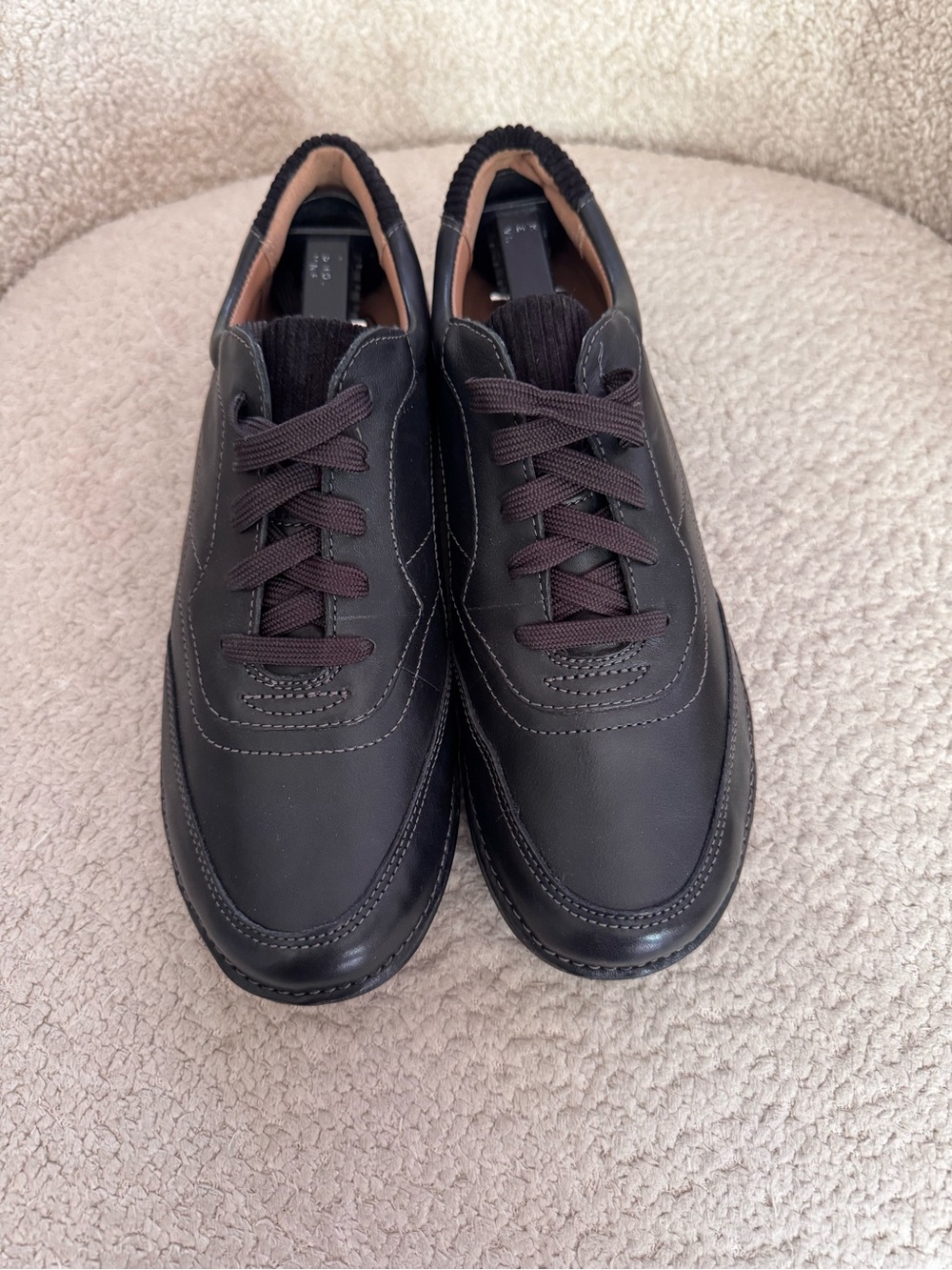 Clarks Appley Tie Women’s Black Leather Oxford Shoes Comfort Lace Up Size 9M - Picture 2 of 6